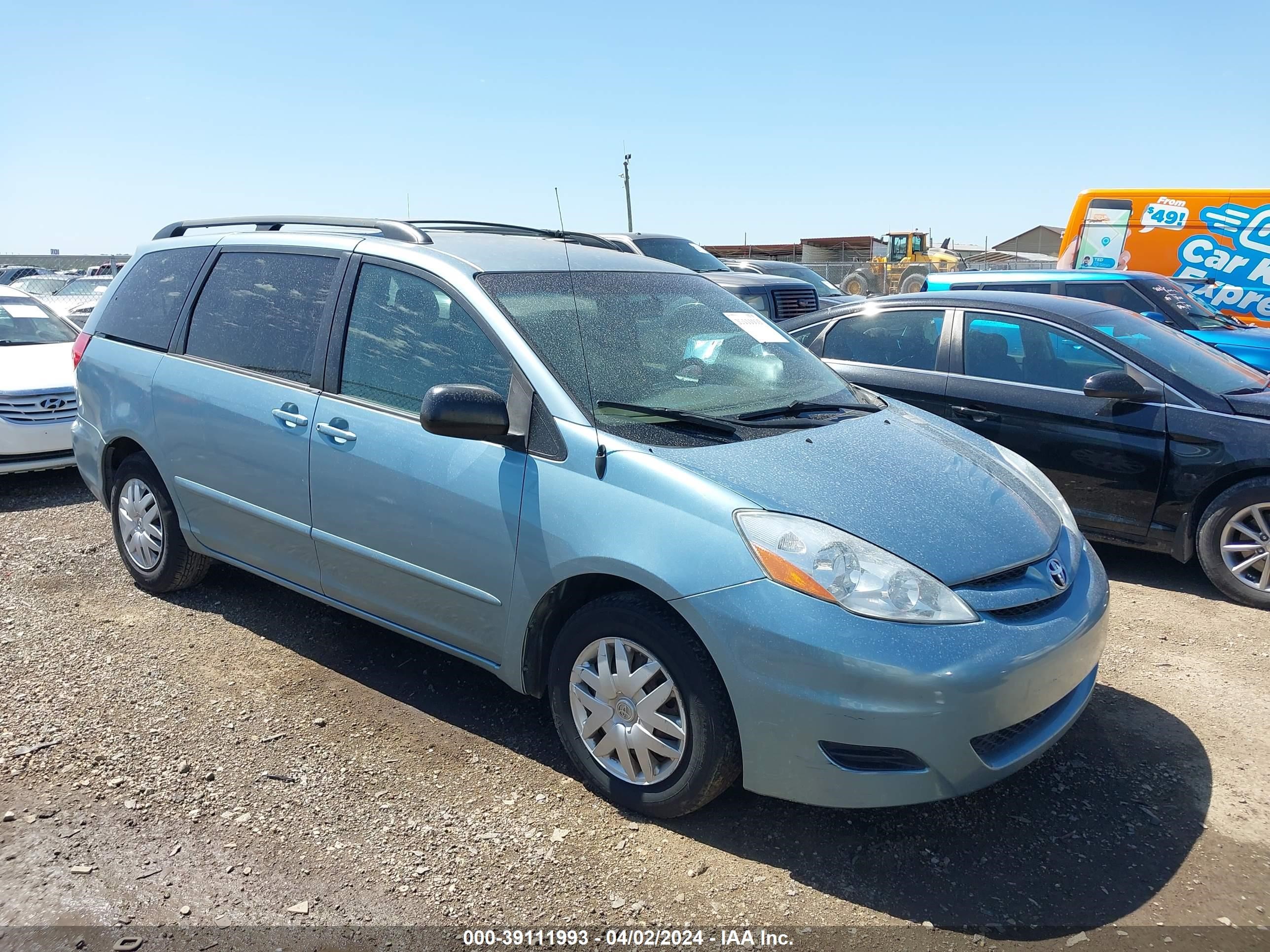 TOYOTA SIENNA 2007 5tdzk23c77s071061