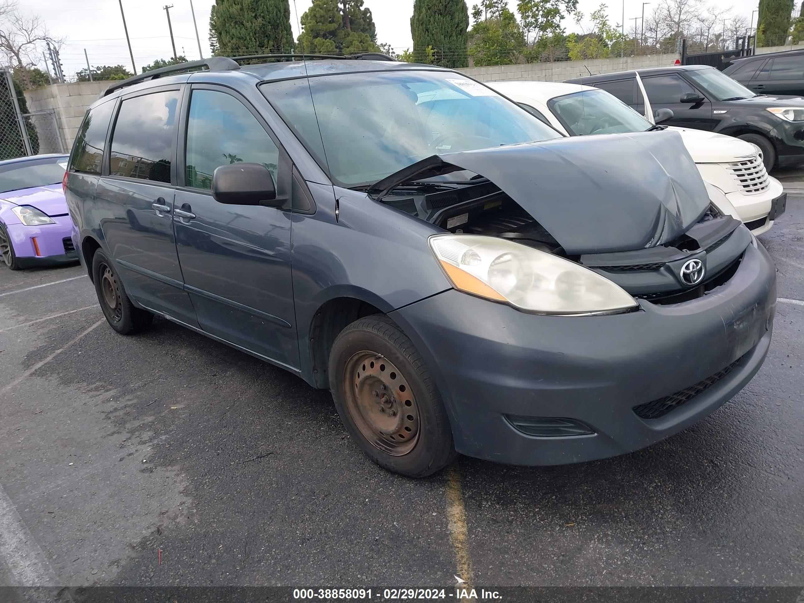 TOYOTA SIENNA 2008 5tdzk23c78s115609