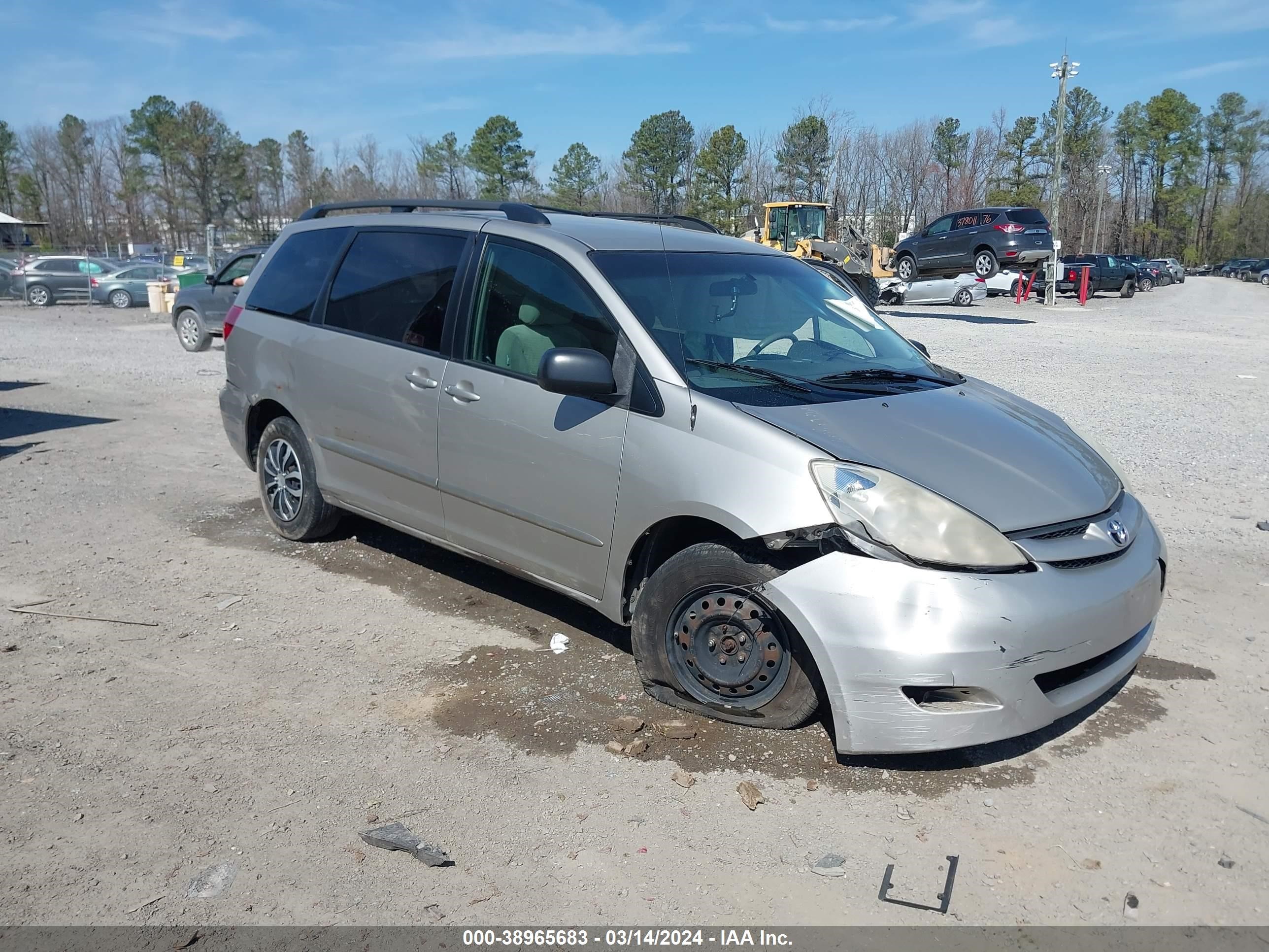 TOYOTA SIENNA 2008 5tdzk23c88s211670