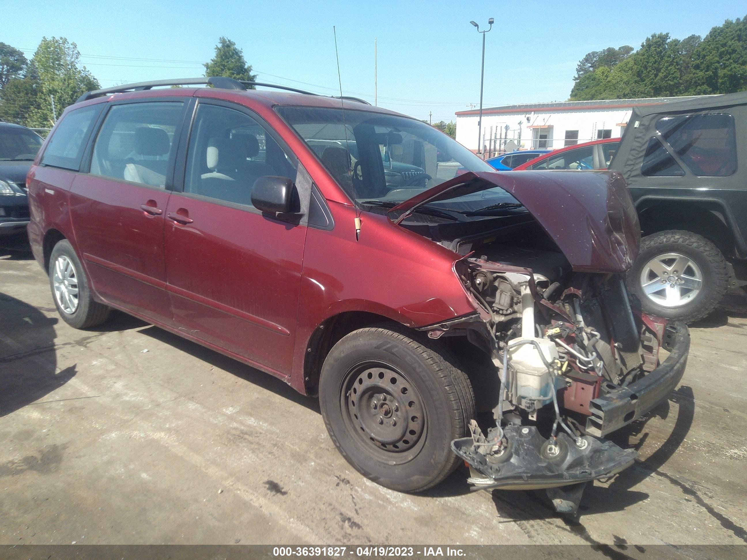 TOYOTA SIENNA 2007 5tdzk23c97s020340