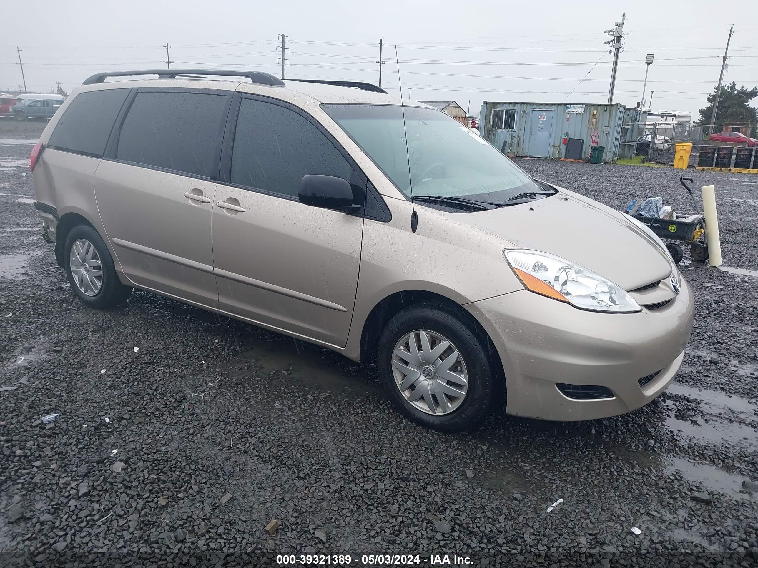 TOYOTA SIENNA 2007 5tdzk23c97s036456