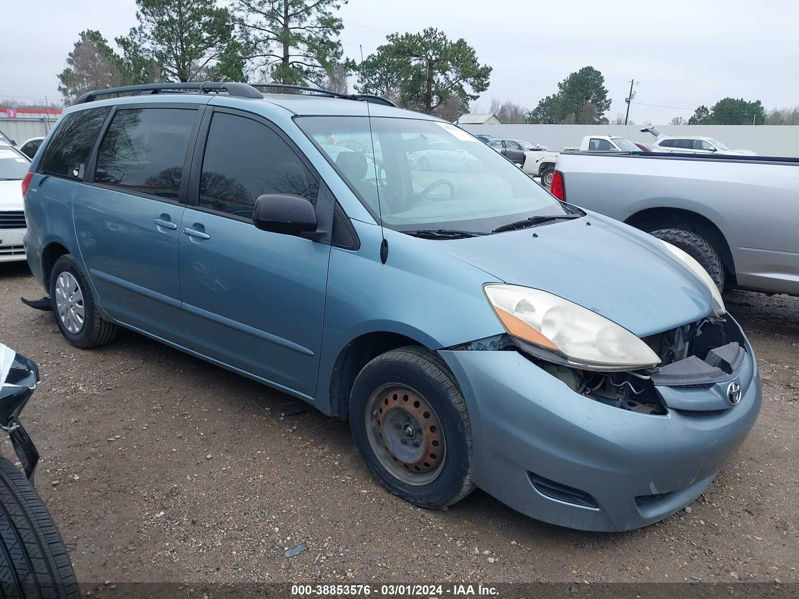 TOYOTA SIENNA 2007 5tdzk23c97s069974