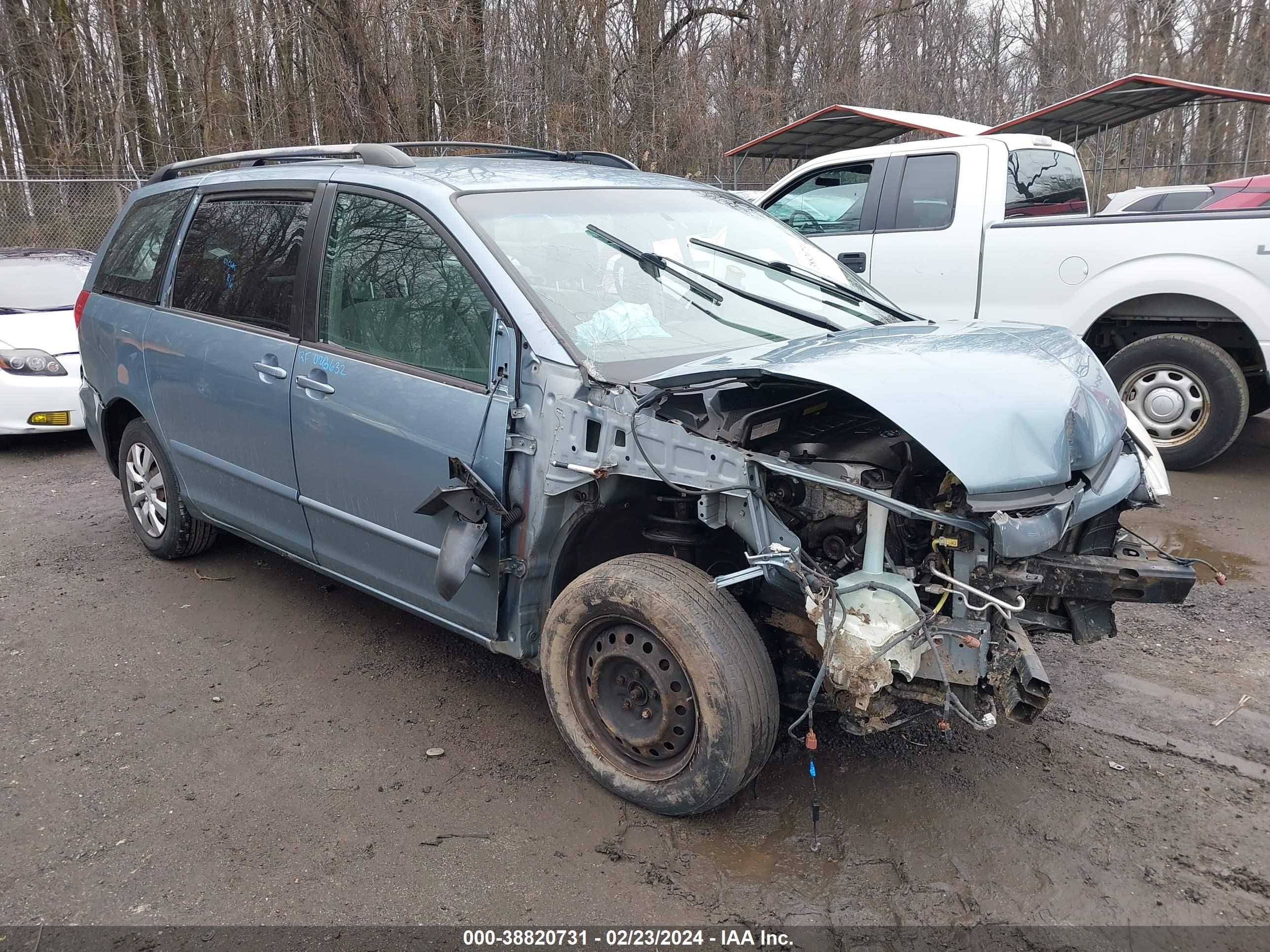 TOYOTA SIENNA 2008 5tdzk23c98s213699