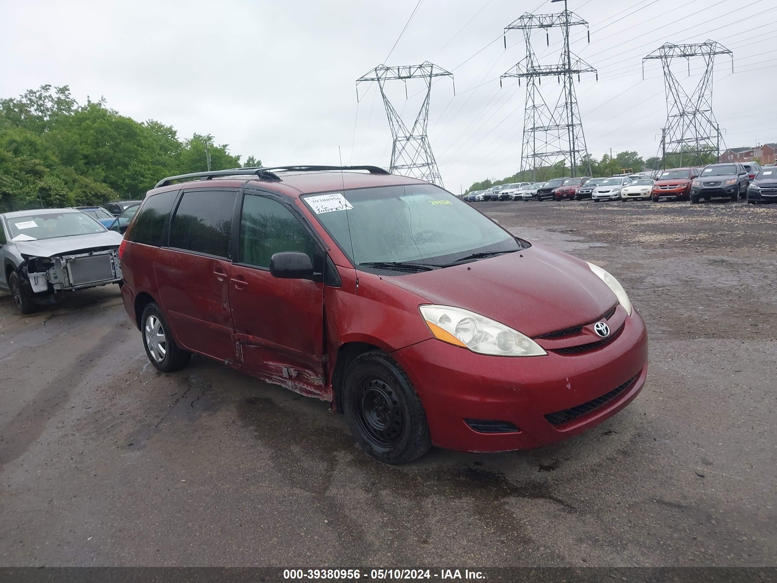 TOYOTA SIENNA 2009 5tdzk23c99s244324