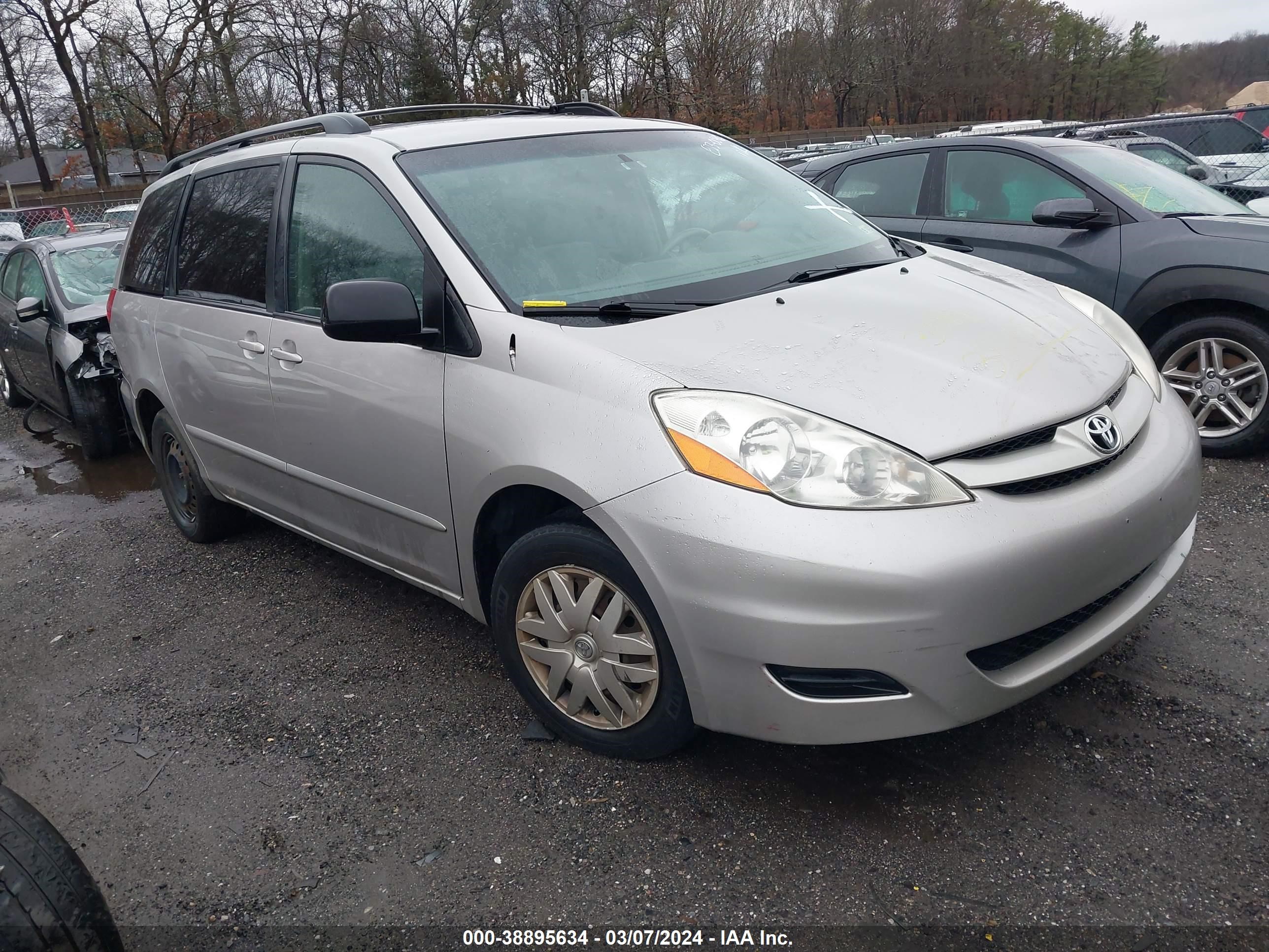 TOYOTA SIENNA 2007 5tdzk23cx7s017673