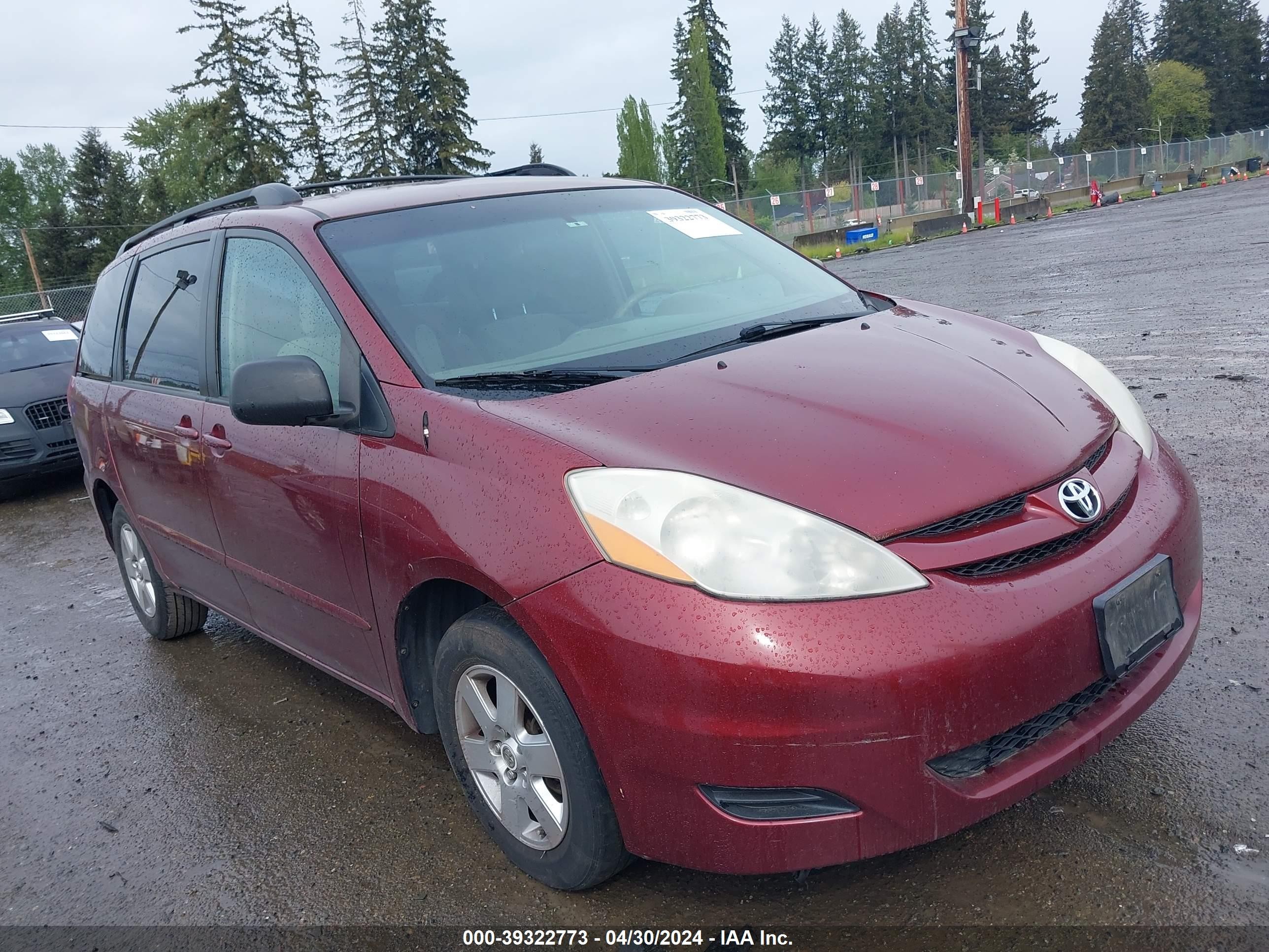 TOYOTA SIENNA 2007 5tdzk23cx7s049877