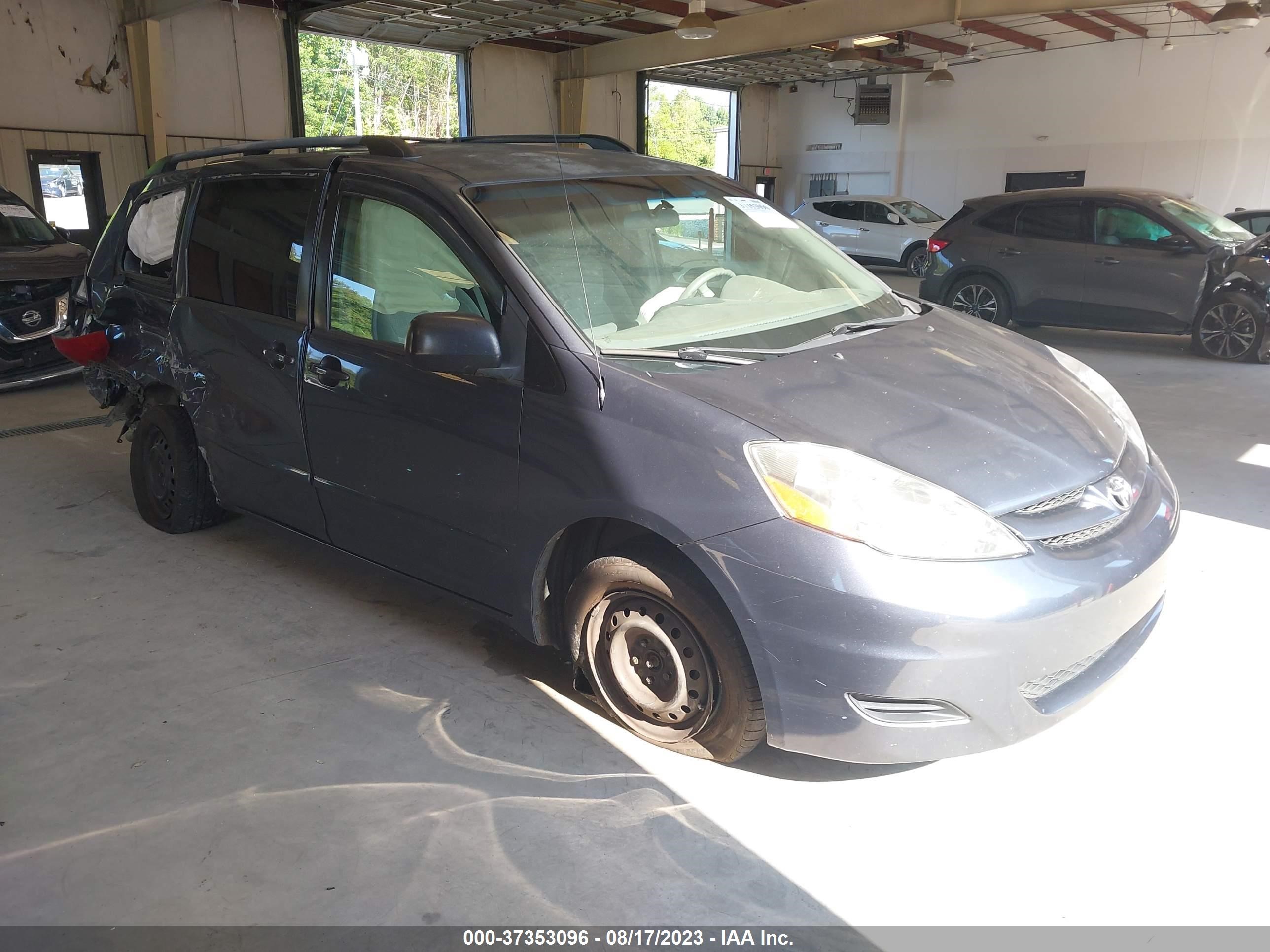 TOYOTA SIENNA 2008 5tdzk23cx8s141847