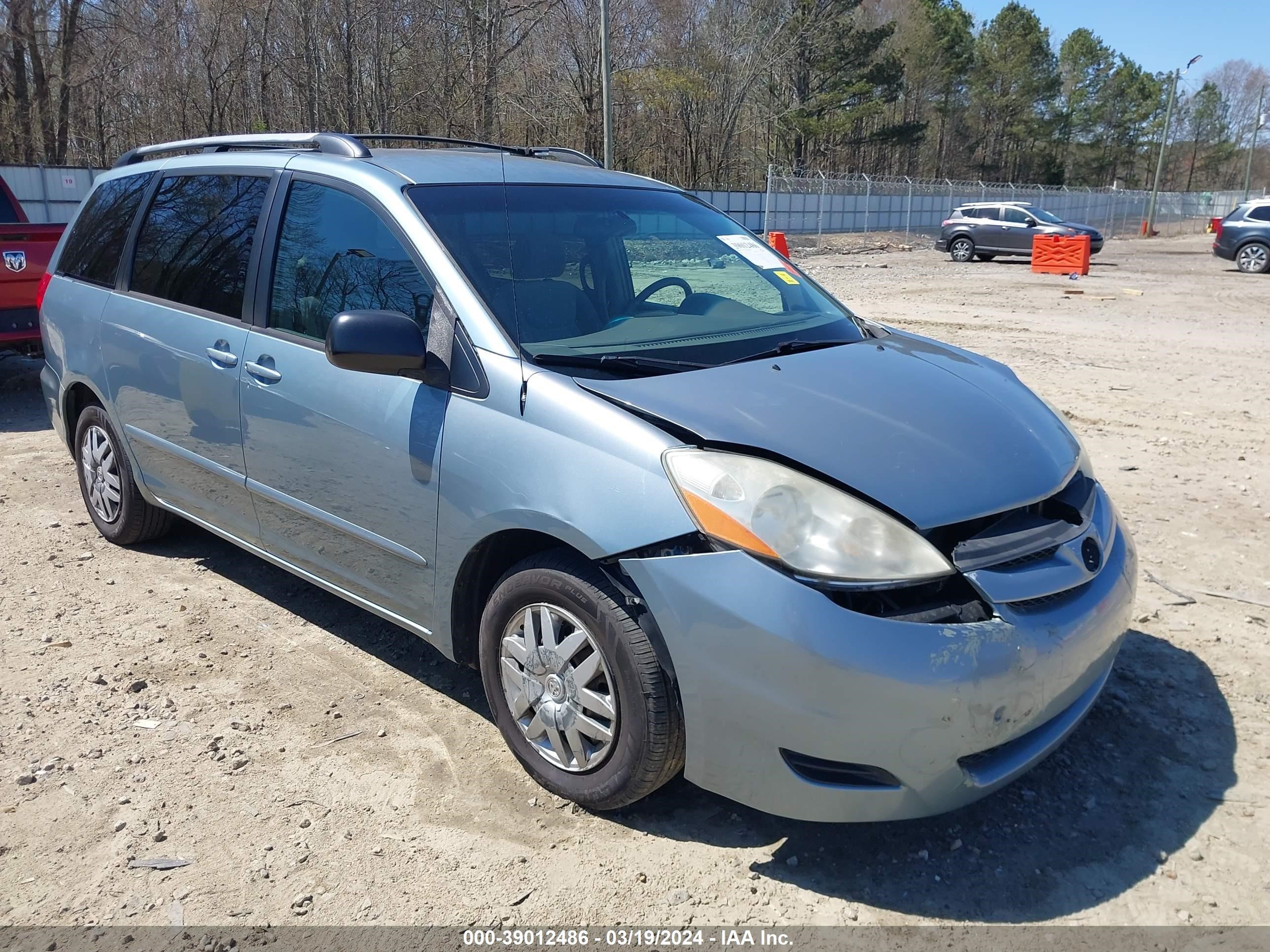 TOYOTA SIENNA 2008 5tdzk23cx8s145333