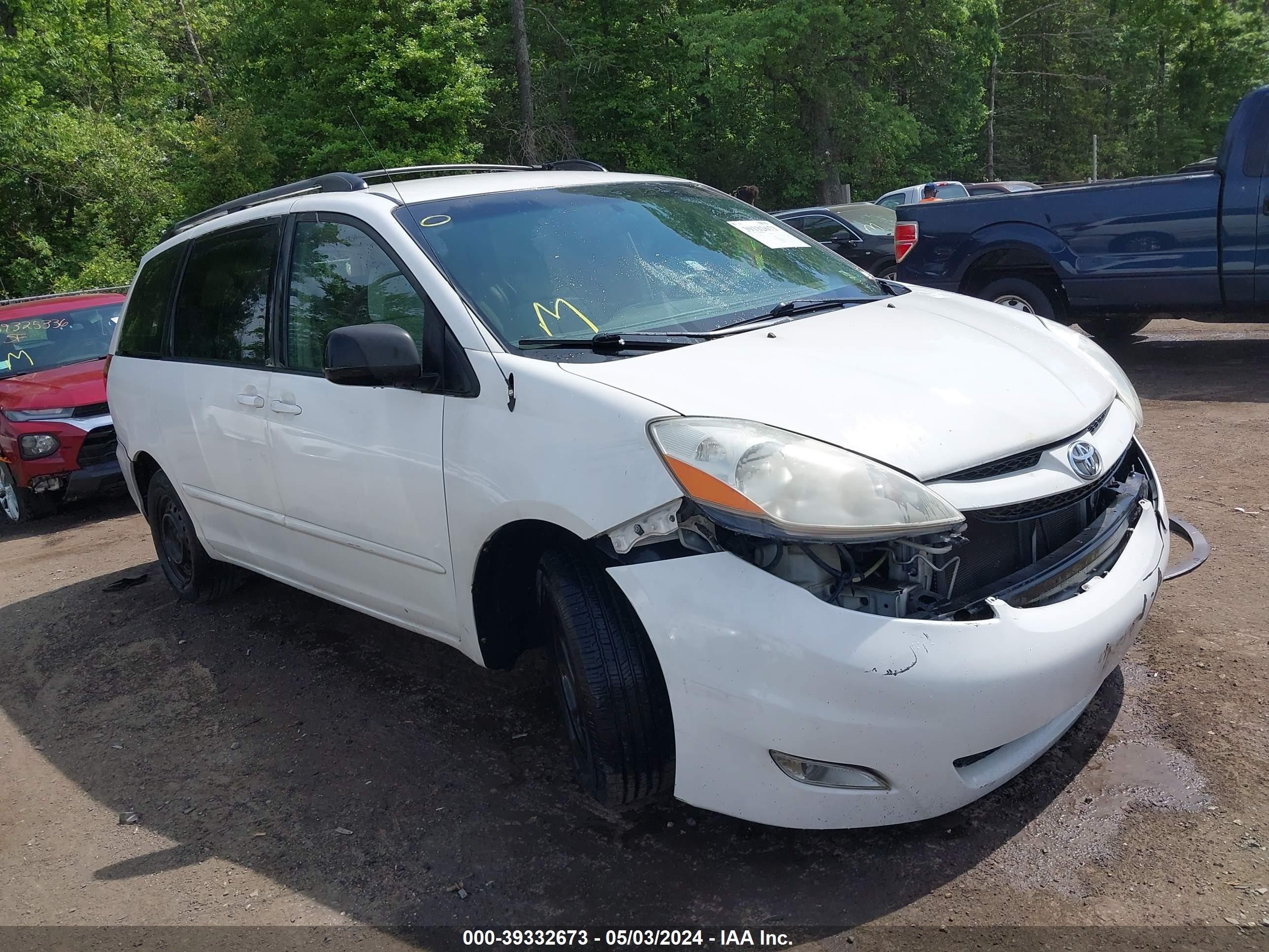 TOYOTA SIENNA 2008 5tdzk23cx8s163704