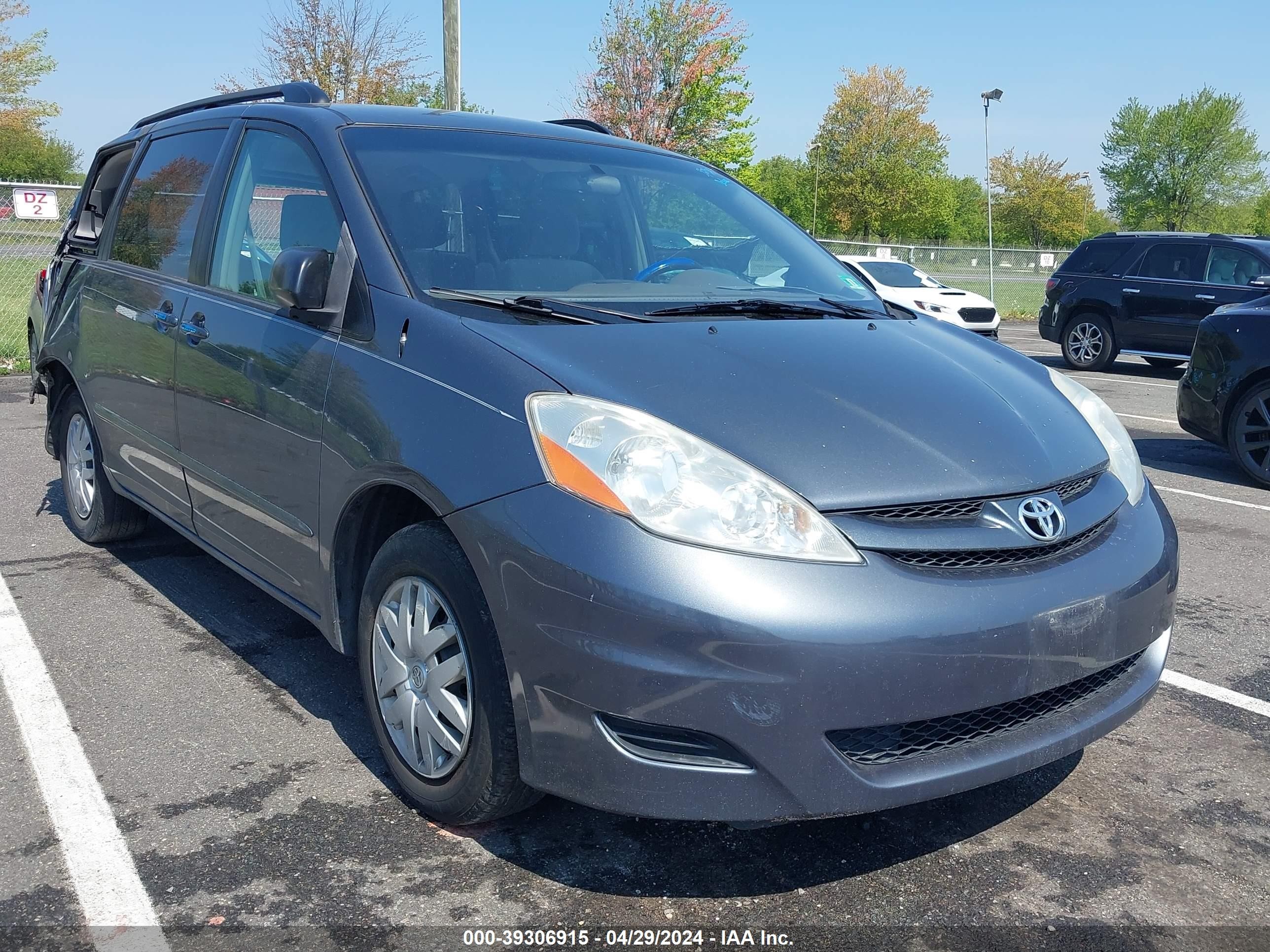 TOYOTA SIENNA 2008 5tdzk23cx8s207474