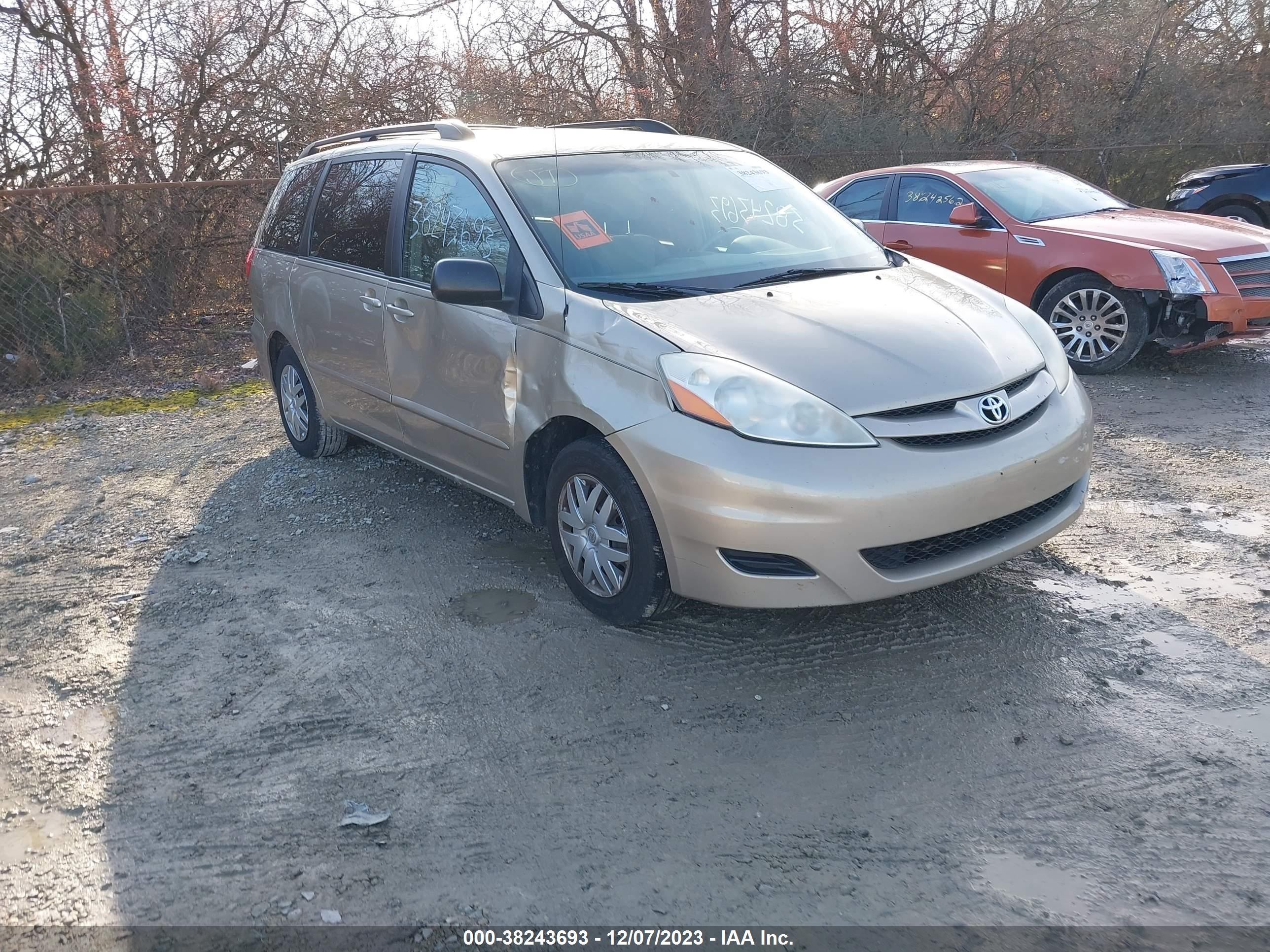 TOYOTA SIENNA 2009 5tdzk23cx9s278126