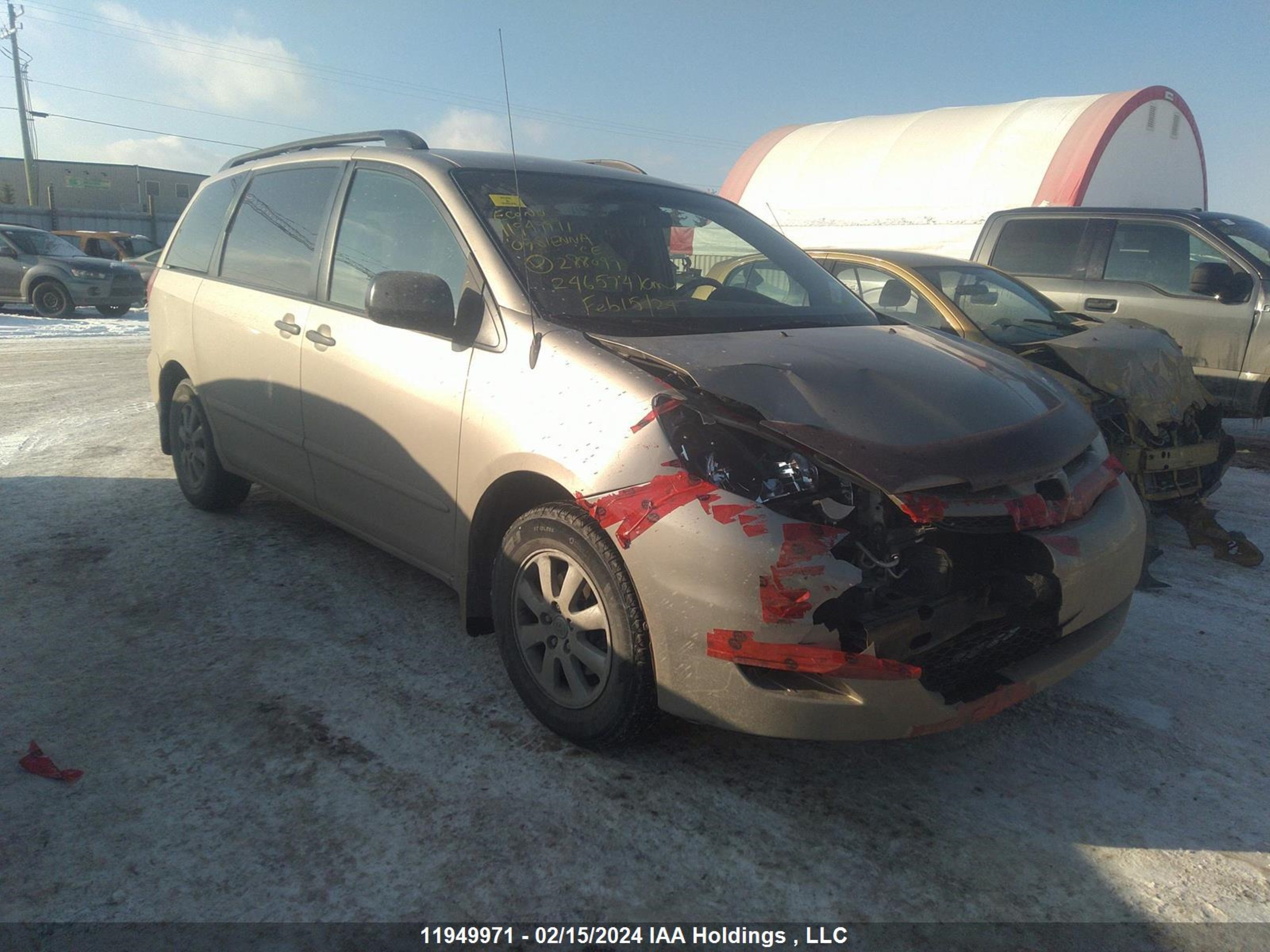 TOYOTA SIENNA 2009 5tdzk29c79s288099