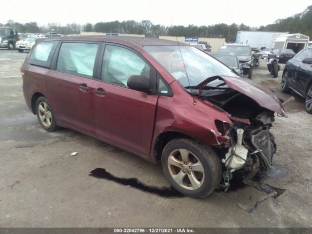 TOYOTA SIENNA 2012 5tdzk3dc2cs246511