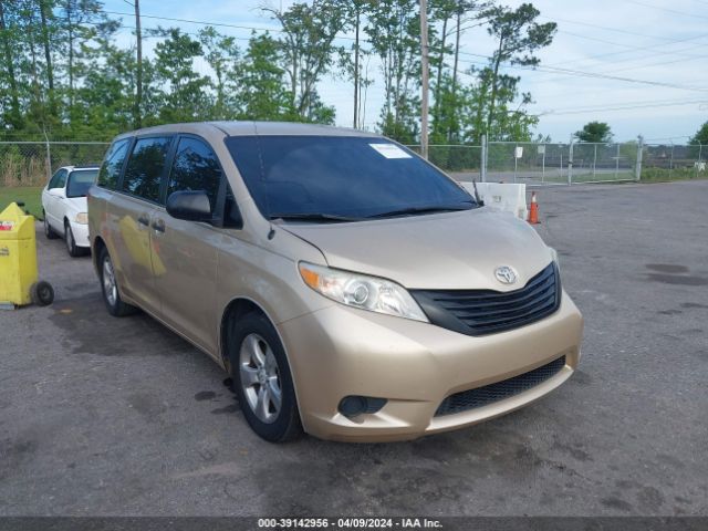 TOYOTA SIENNA 2011 5tdzk3dc5bs116365