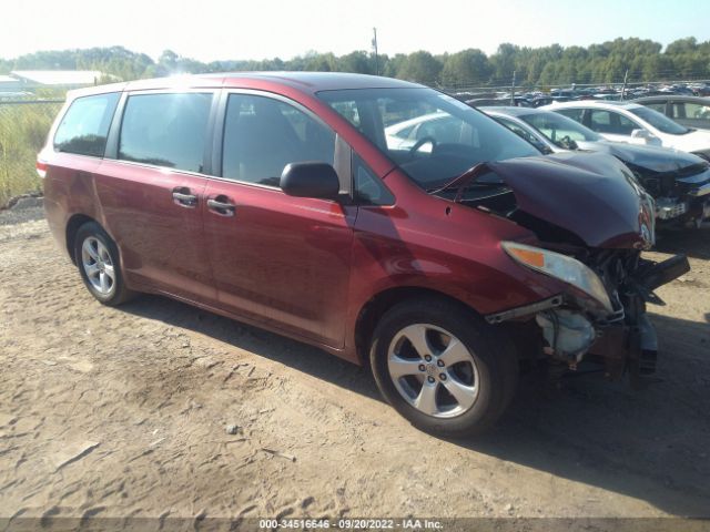 TOYOTA SIENNA 2013 5tdzk3dc6ds320112