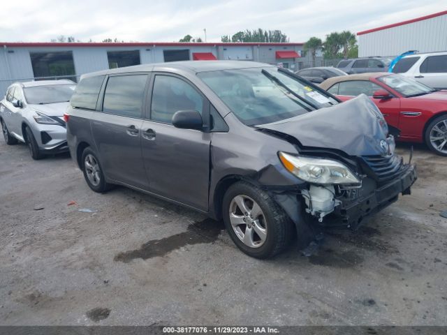 TOYOTA SIENNA 2016 5tdzk3dc6gs722474