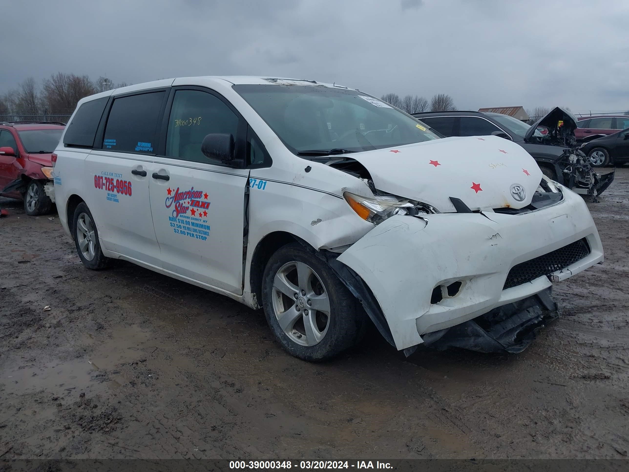 TOYOTA SIENNA 2011 5tdzk3dc9bs051200