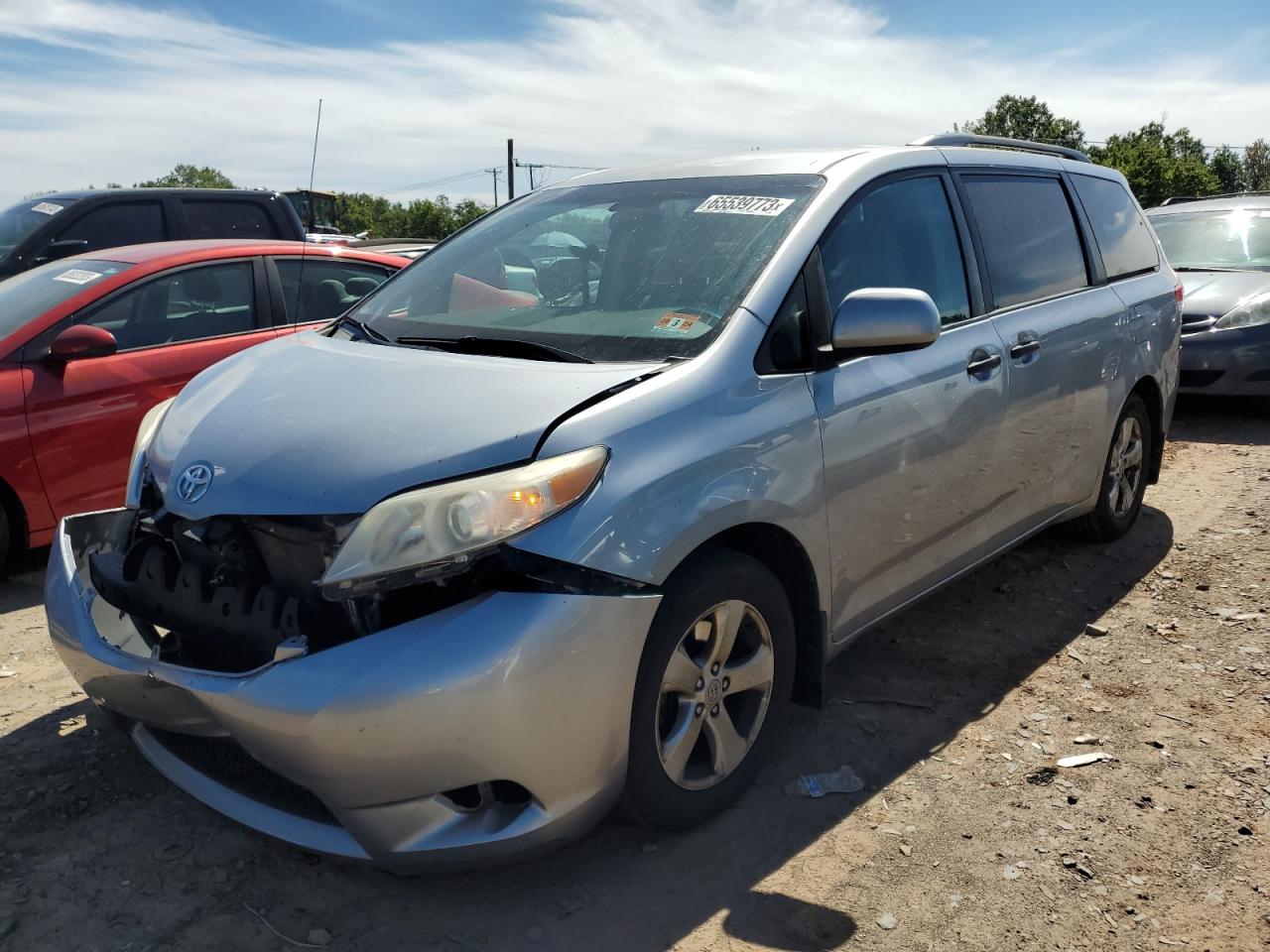 TOYOTA SIENNA 2011 5tdzk3dc9bs110021