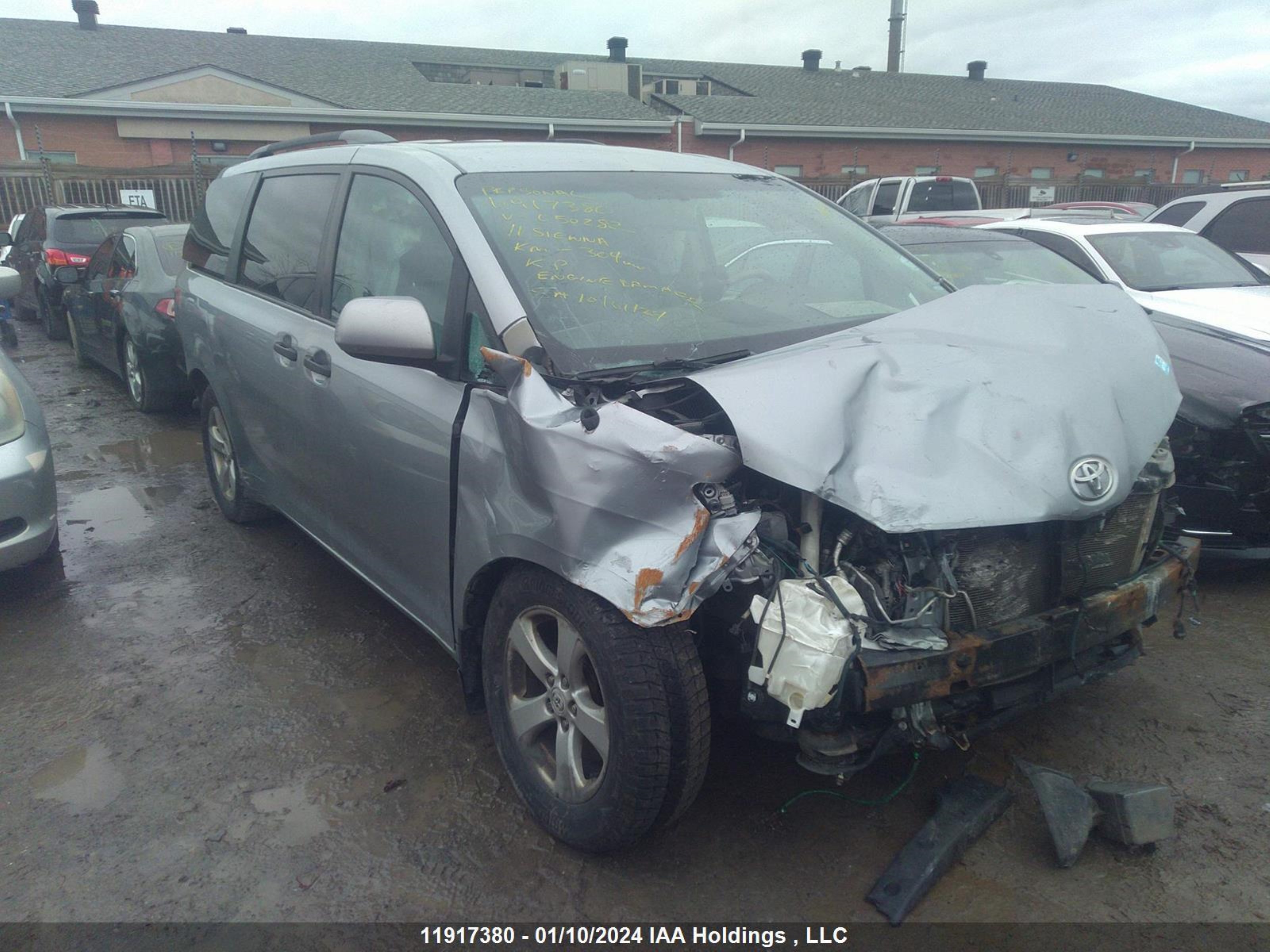 TOYOTA SIENNA 2011 5tdzk3dcxbs050282