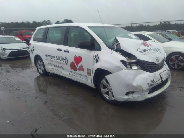 TOYOTA SIENNA 2013 5tdzk3dcxds293092