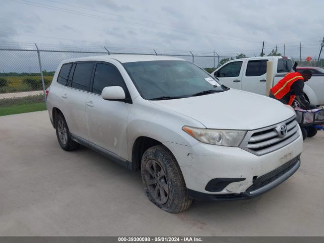 TOYOTA HIGHLANDER 2013 5tdzk3eh0ds134611