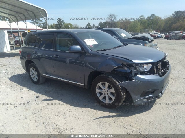 TOYOTA HIGHLANDER 2013 5tdzk3eh1ds138117