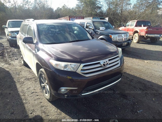 TOYOTA HIGHLANDER 2013 5tdzk3eh2ds107135