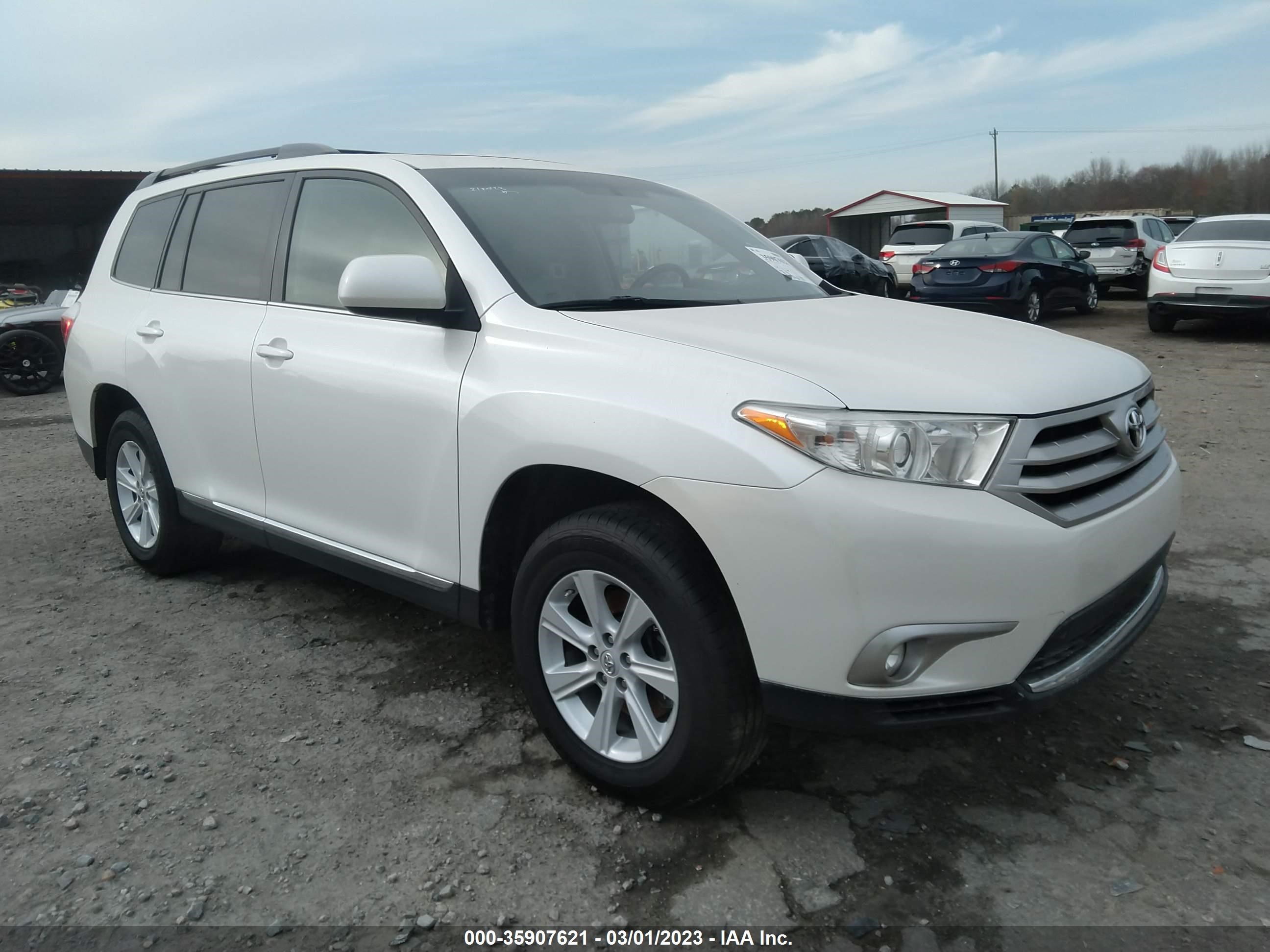 TOYOTA HIGHLANDER 2012 5tdzk3eh3cs084334