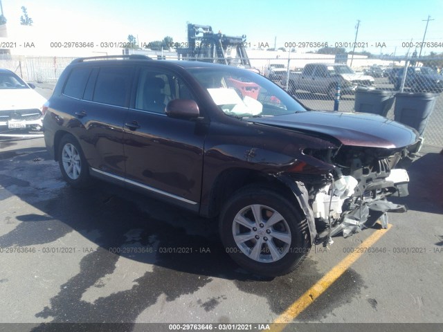 TOYOTA HIGHLANDER 2013 5tdzk3eh3ds131119