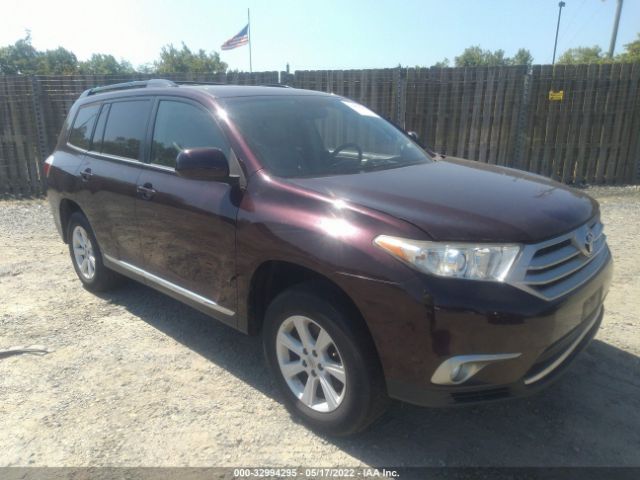 TOYOTA HIGHLANDER 2013 5tdzk3eh3ds131671