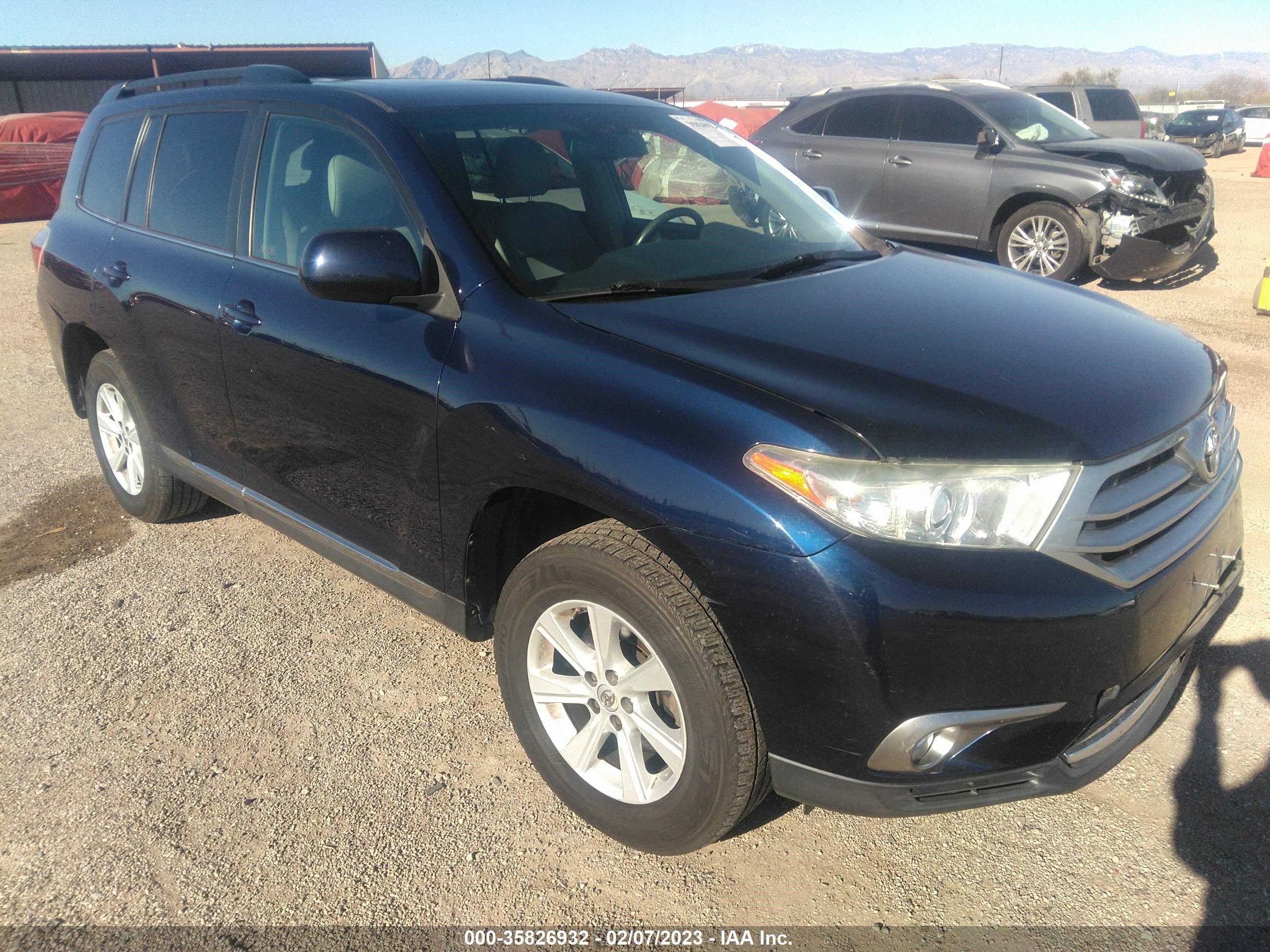 TOYOTA HIGHLANDER 2013 5tdzk3eh4ds099684