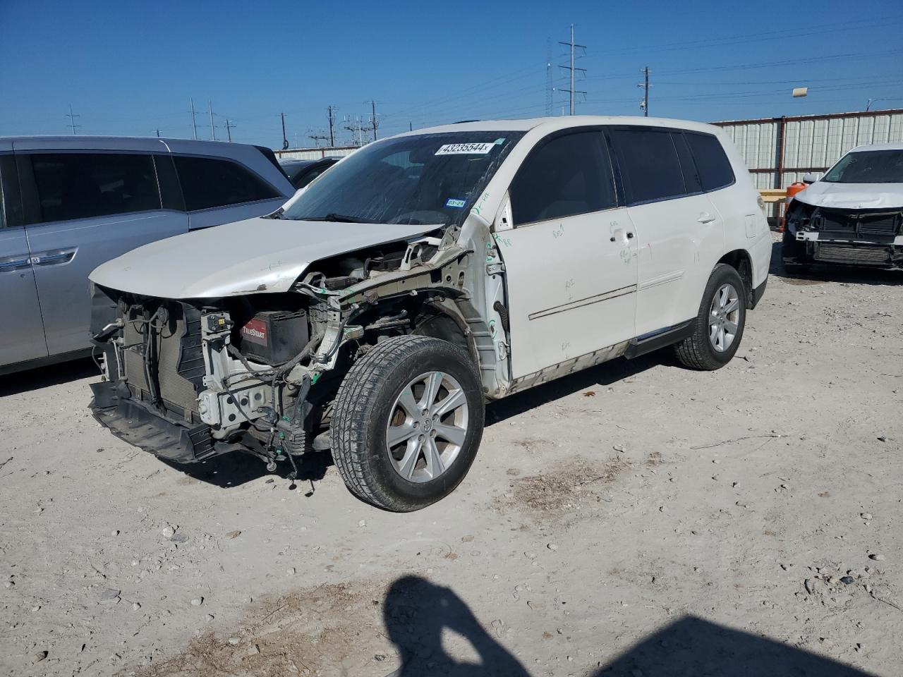 TOYOTA HIGHLANDER 2013 5tdzk3eh4ds132389