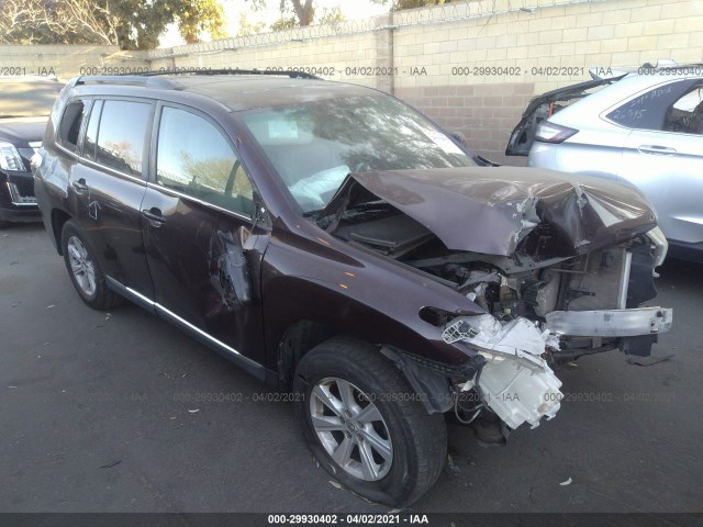 TOYOTA HIGHLANDER 2013 5tdzk3eh5ds091884