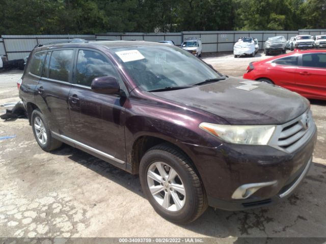 TOYOTA HIGHLANDER 2012 5tdzk3eh6cs086417