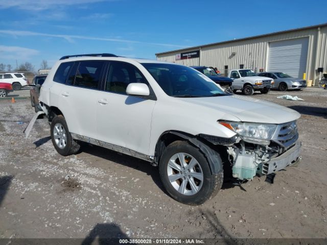 TOYOTA HIGHLANDER 2013 5tdzk3eh6ds099167