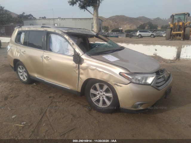 TOYOTA HIGHLANDER 2013 5tdzk3eh6ds124469