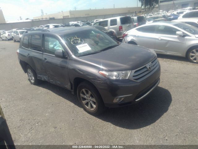 TOYOTA HIGHLANDER 2013 5tdzk3eh6ds129610