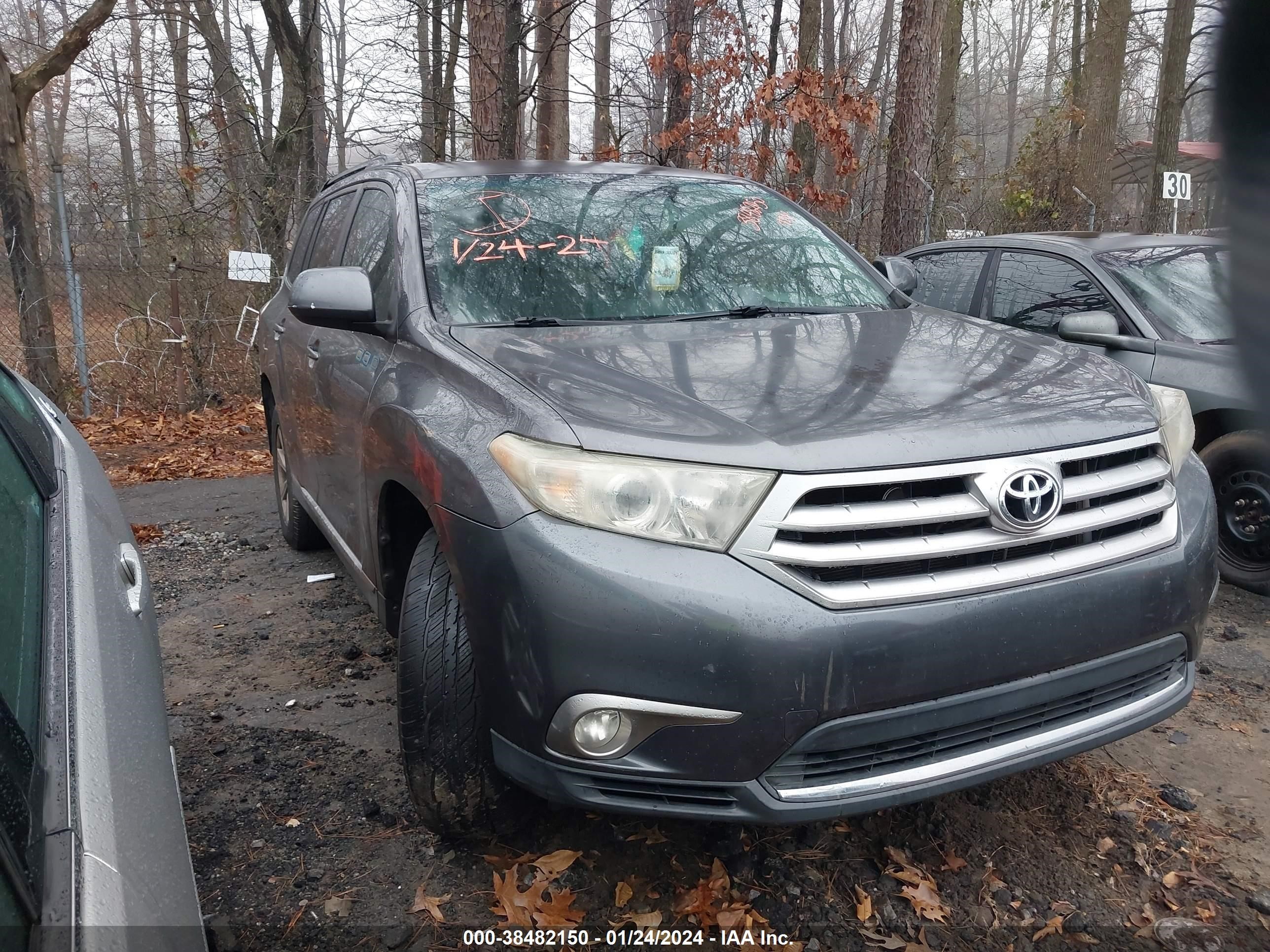 TOYOTA HIGHLANDER 2012 5tdzk3eh7cs083008