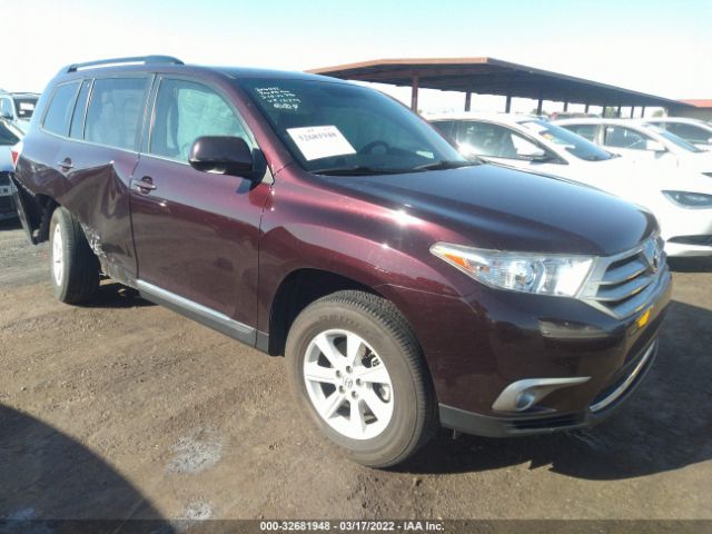 TOYOTA HIGHLANDER 2013 5tdzk3eh7ds131379