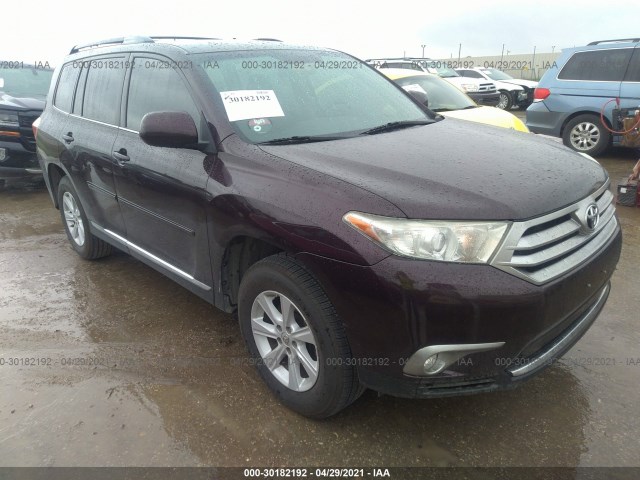 TOYOTA HIGHLANDER 2013 5tdzk3eh7ds141345