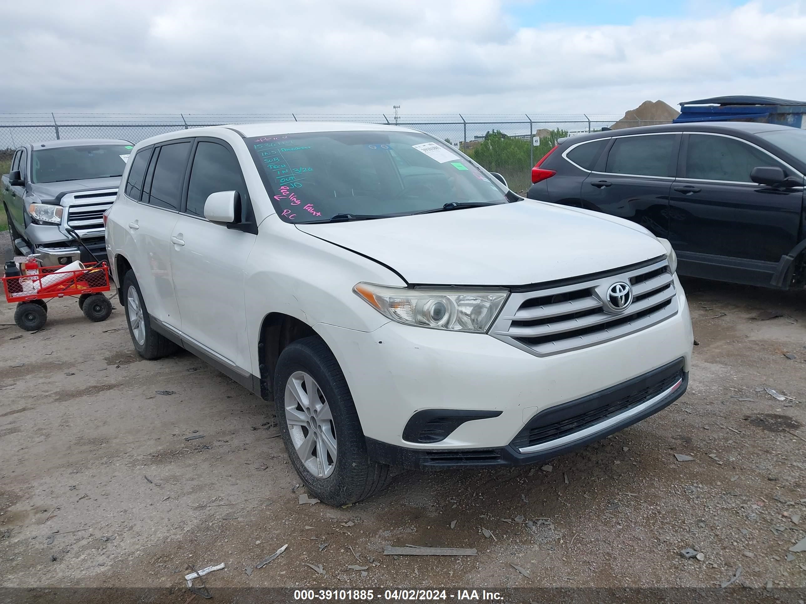 TOYOTA HIGHLANDER 2013 5tdzk3eh7ds141863