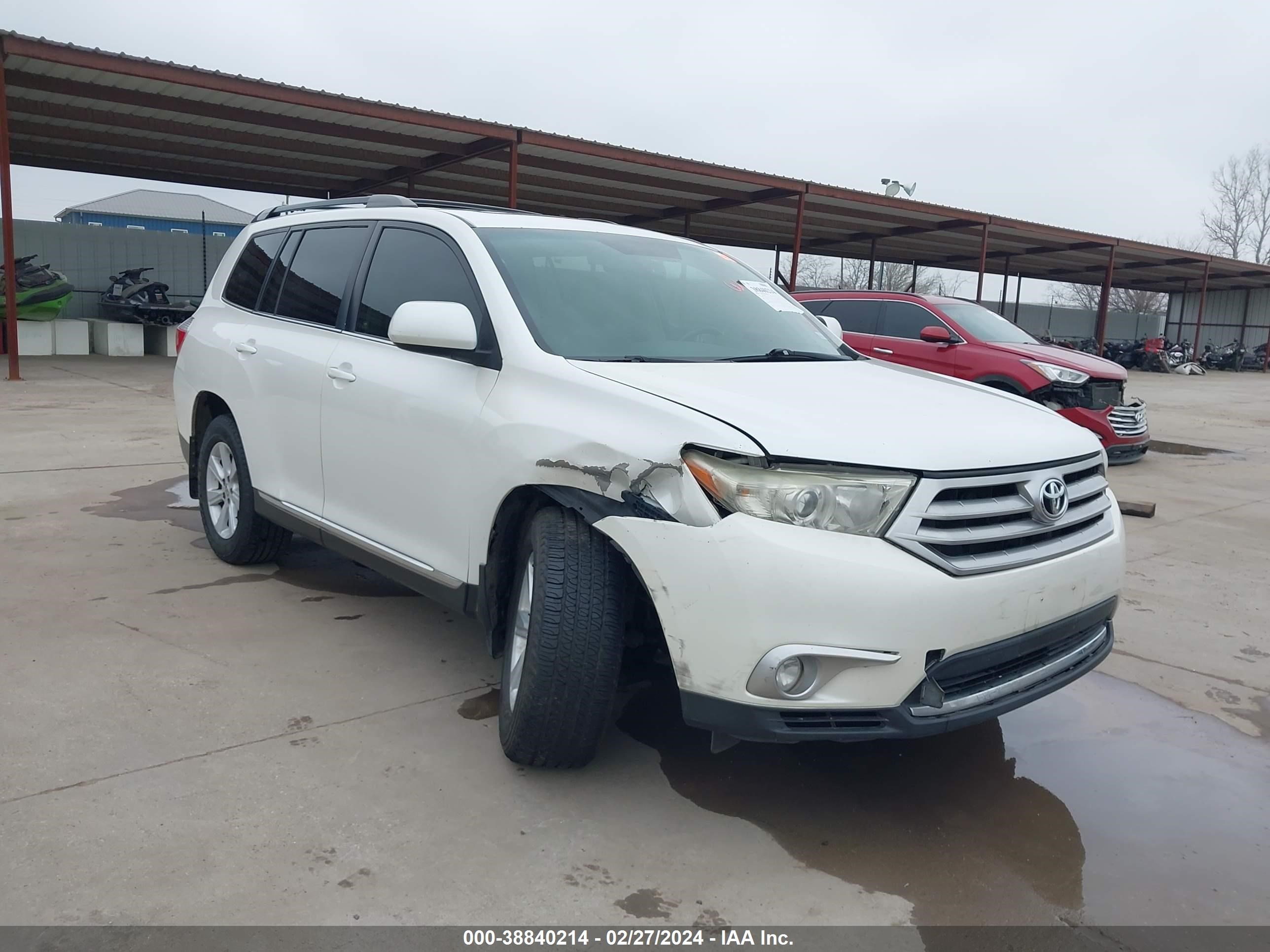 TOYOTA HIGHLANDER 2012 5tdzk3eh8cs077606