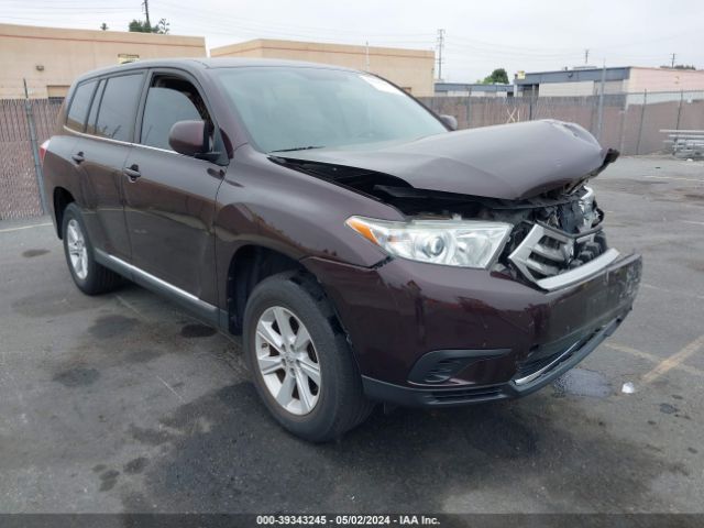 TOYOTA HIGHLANDER 2013 5tdzk3eh8ds125915