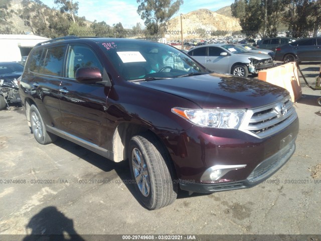 TOYOTA HIGHLANDER 2012 5tdzk3ehxcs067451