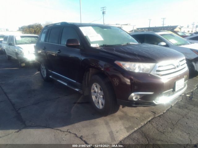 TOYOTA HIGHLANDER 2012 5tdzk3ehxcs073346