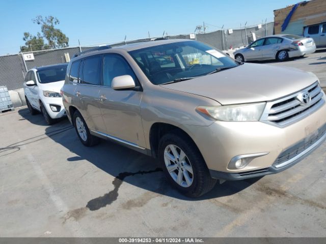 TOYOTA HIGHLANDER 2012 5tdzk3ehxcs087179