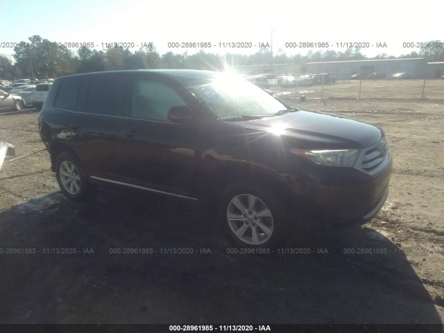 TOYOTA HIGHLANDER 2013 5tdzk3ehxds103656