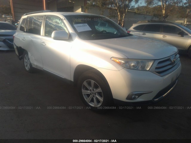 TOYOTA HIGHLANDER 2013 5tdzk3ehxds110252