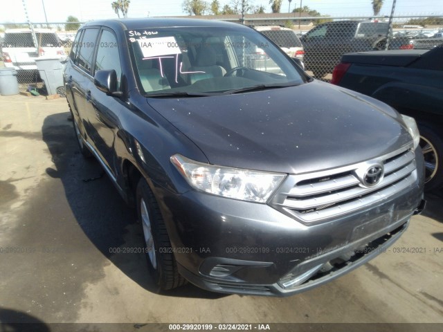 TOYOTA HIGHLANDER 2013 5tdzk3ehxds113698