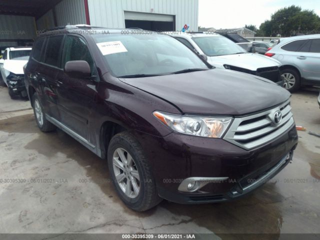 TOYOTA HIGHLANDER 2013 5tdzk3ehxds136592